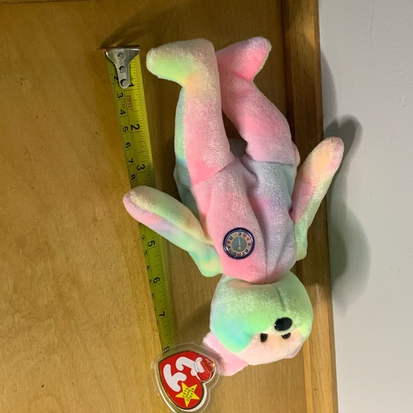 1999 TY Beanie Babies “B.B. Bear” Birthday Bear With Swing & Tush Tag Errors - Picture 6 of 6